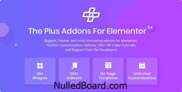 Download Free The Plus – Addon for Elementor Page Builder