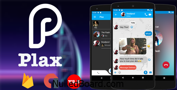 Download Free Plax – Android Chat App with Voice/Video Calls