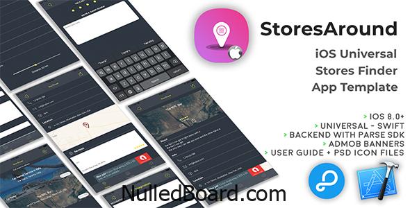 Download Free StoresAround | iOS Universal Store Finder App Template