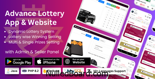 Download Free RaffKing – Complete Lottery Platform with App and