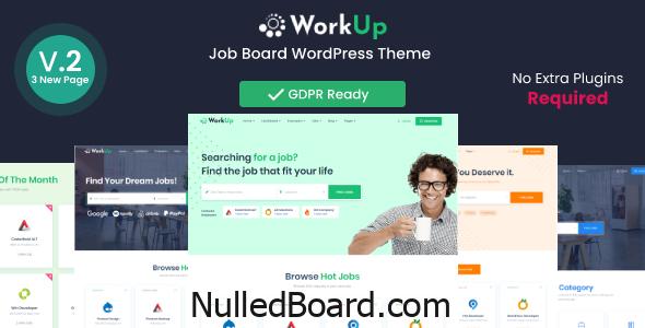 Download Free Workup – Job Board WordPress Theme Nulled