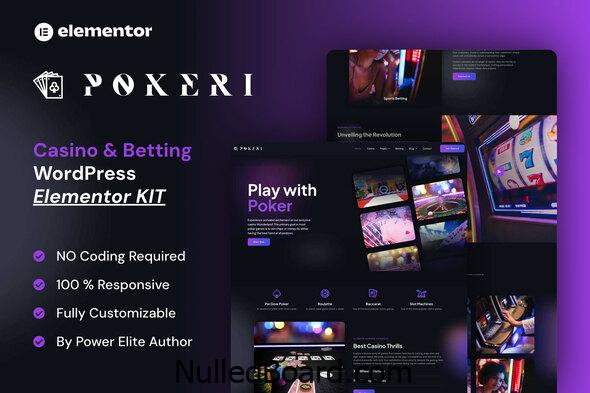 Download Free Pokeri – Casino & Betting Elementor Pro Template