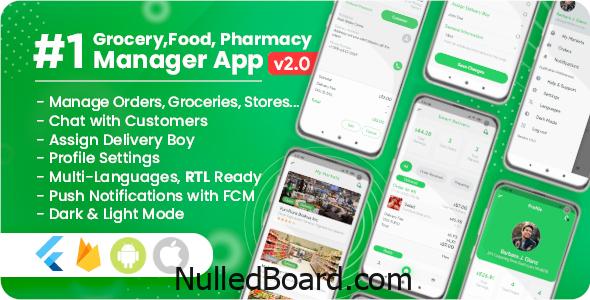 Download Free Owner / Vendor for Groceries, Foods, Pharmacies, Stores