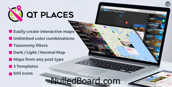 Download Free QT Places: Interactive Responsive Google Maps WordPress Plugin