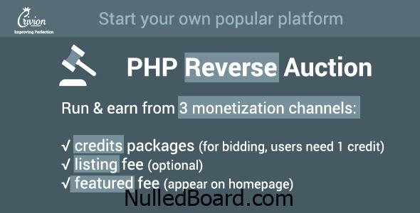 Download Free PHP Reverse Auctions Script Nulled
