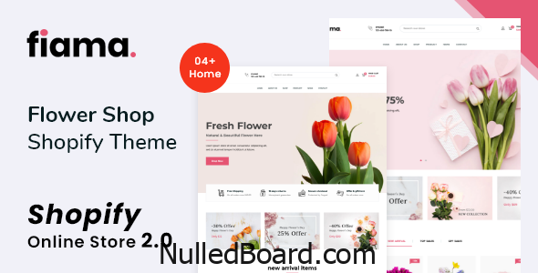 Download Free Fiama – Flower Shop & Florist Shopify Theme