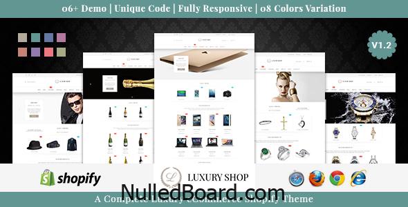 Download Free Luxury Shop – Responsive Shopify Theme Nulled