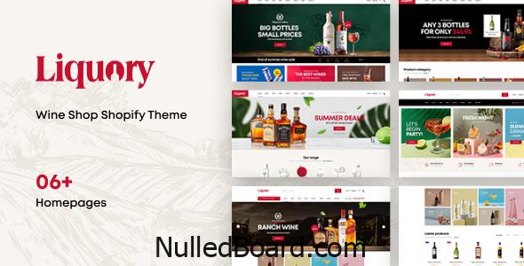Download Free Ap Liquory Wine Shop Shopify Theme Nulled