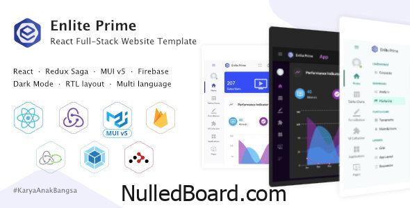 Download Free Enlite Prime – React Admin Dashboard Template For