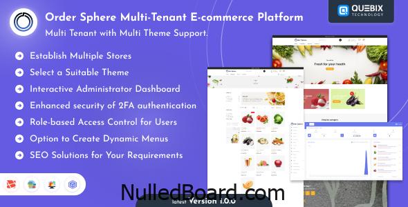 Download Free Order Sphere SaaS – eCommerce Store with Multi