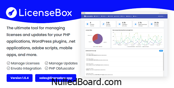 Download Free LicenseBox – PHP Licenser and Updates Manager Nulled