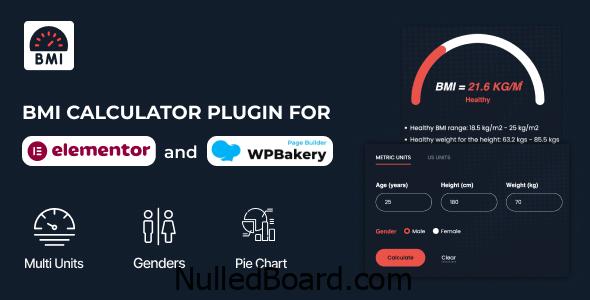 Download Free BS BMI Calculator WordPress Plugin for Elementor and