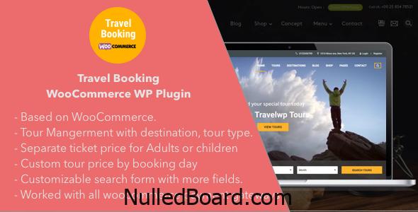 Download Free Travel Booking – Travel Booking WooCommerce WordPress Plugin