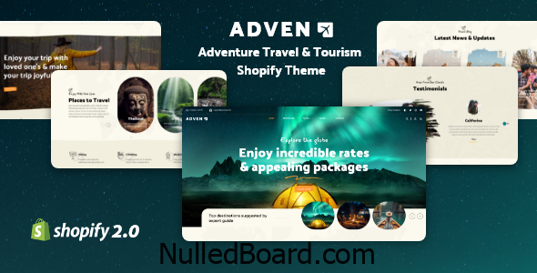 Download Free Advenx – Adventure Shop, Travel Shopify Theme Nulled