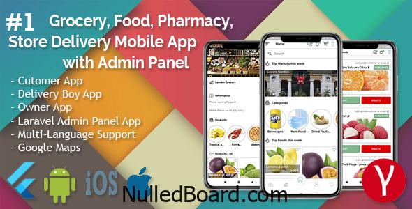 Download Free Grocery, Food, Pharmacy, Store Delivery Mobile App with
