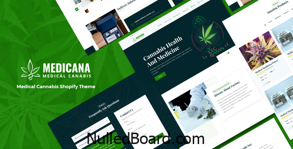Download Free Medicana – Medical Cannabis Shopify Theme Nulled