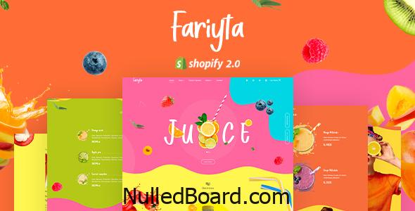 Download Free Faryita – Juice & Health Drinks Shopify Theme
