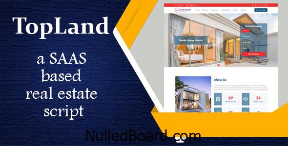 Download Free TopLand – Laravel real estate agency portal with