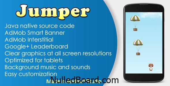 Download Free Jumper Game with AdMob and Leaderboard Nulled