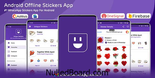 Download Free Android WhatsApp Stickers App (Offline) With Admob Nulled