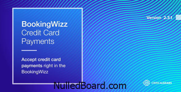 Download Free BookingWizz Credit Card Payments Nulled