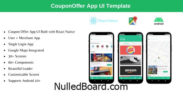 Download Free Coupon Offer App – React Native Theme Nulled
