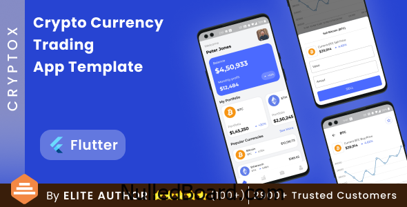 Download Free Crypto Currency Trading Android App Template + iOS