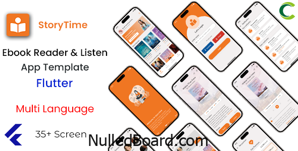 Download Free Ebooks Reader and Audiobooks Listen App template in