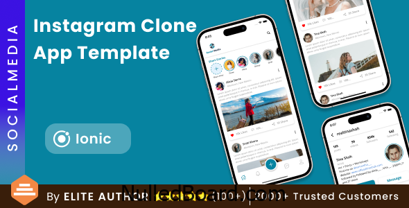 Download Free Instagram Clone App Template in Ionic | Social