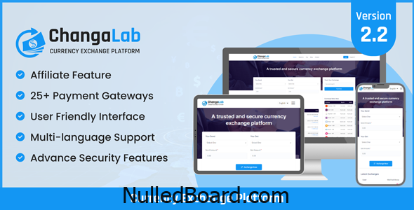 Download Free ChangaLab – Currency Exchange Platform Nulled