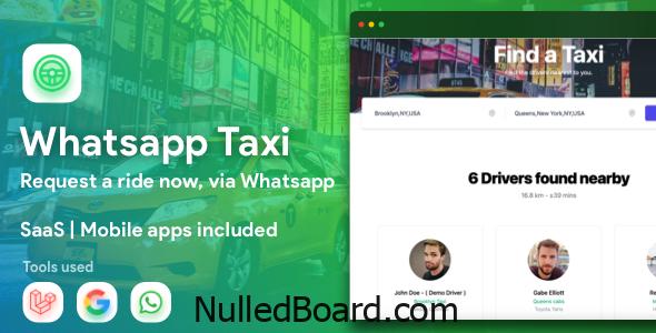 Download Free WhatsApp Taxi – SaaS taxi ordering via WhatsApp