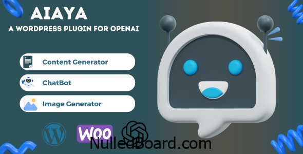 Download Free AiAya – A WordPress Plugin for OpenAI-Powered Content