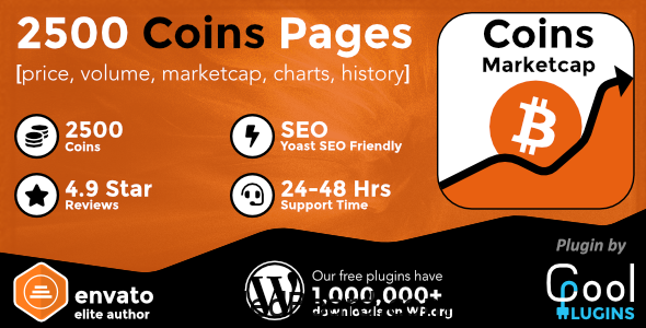 Download Free Coins MarketCap – WordPress Cryptocurrency Plugin Nulled