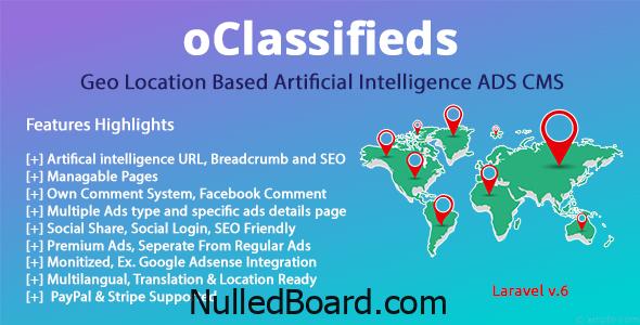 Download Free oClassifieds – PHP and Laravel Geo Classified ads