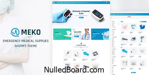 Download Free Meko – Medical Store Shopify Theme Nulled
