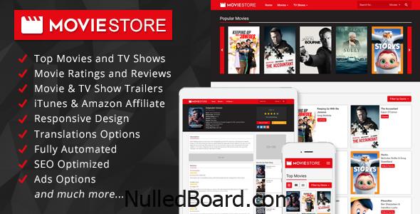 Download Free MovieStore – Movies and TV Shows Affiliate Script