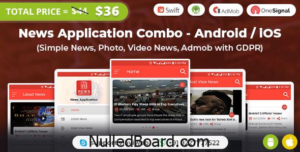 Download Free News Application Combo – Android / iOS (Simple