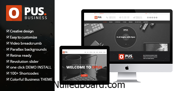 Download Free Opus Business – Multipurpose Business WordPress Theme Nulled