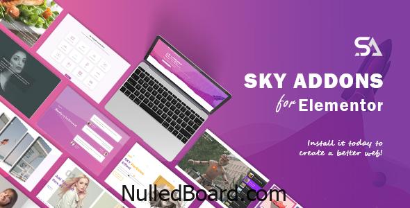 Download Free Sky Addons – for Elementor Page Builder WordPress