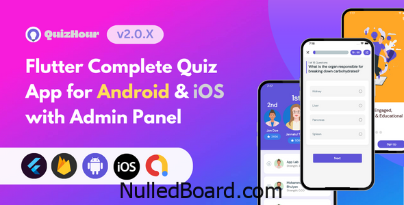 Download Free Quizhour – Flutter Quiz App for Android &