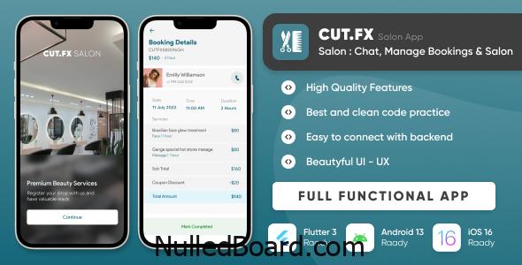 Download Free CutFX : Salon App – Appointments Managements, Services