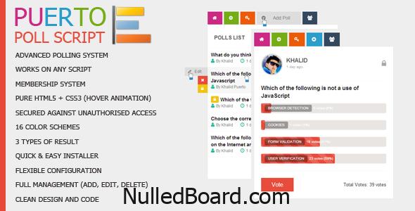 Download Free Puerto Poll Script Nulled