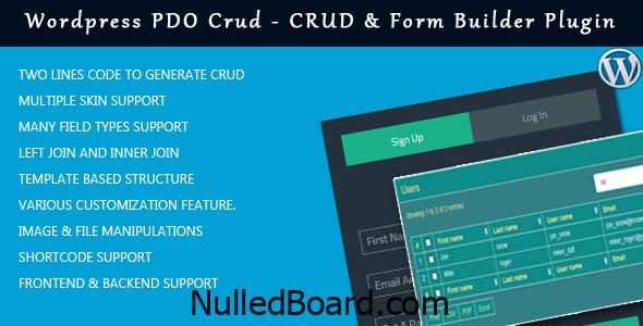Download Free WordPress PDO Crud – Crud & Form Builder