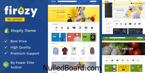 Download Free Firezy – Sectioned Multipurpose Shopify Theme Nulled