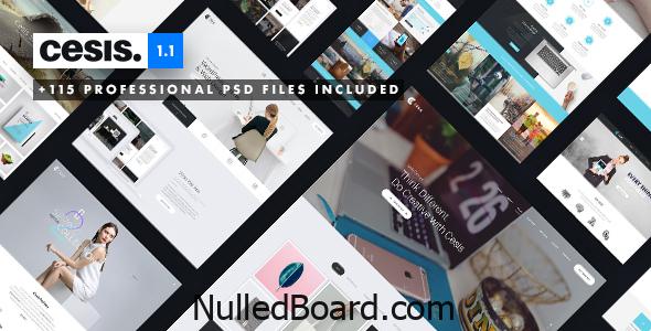 Download Free Cesis | Ultimate Multi-Purpose PSD Template Nulled