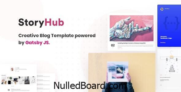 Download Free StoryHub – React Gatsby Blog Template Nulled