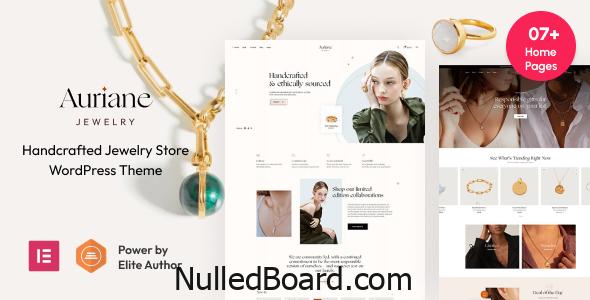 Download Free Auriane – Handcrafted Jewelry Store WordPress Theme Nulled