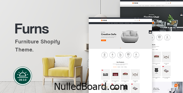 Download Free Furns – Simple Furniture Shopify Theme Nulled