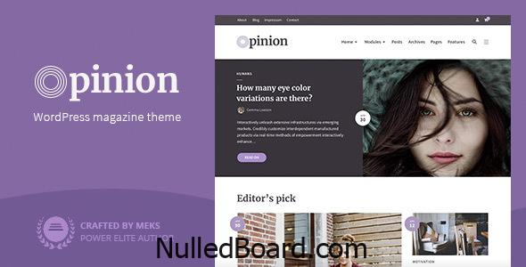 Download Free Opinion – Magazine WordPress Theme Nulled