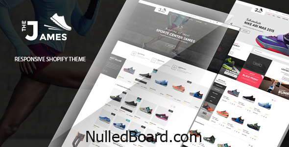 Download Free James – Responsive Shoes Shopify Theme – Sectioned